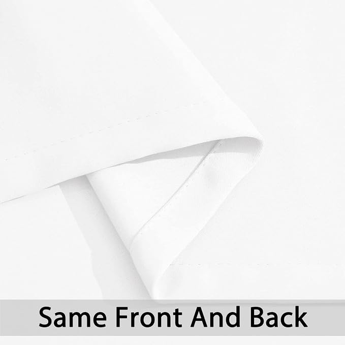 Yakamok Room Darkening Curtains 62x96 inch Length Pure White-Living Room | 2 - Image 5