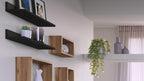 Mobili Fiver, Set of 2 Rachele Shelves, 31.49 in, Walnut, Made in Italy