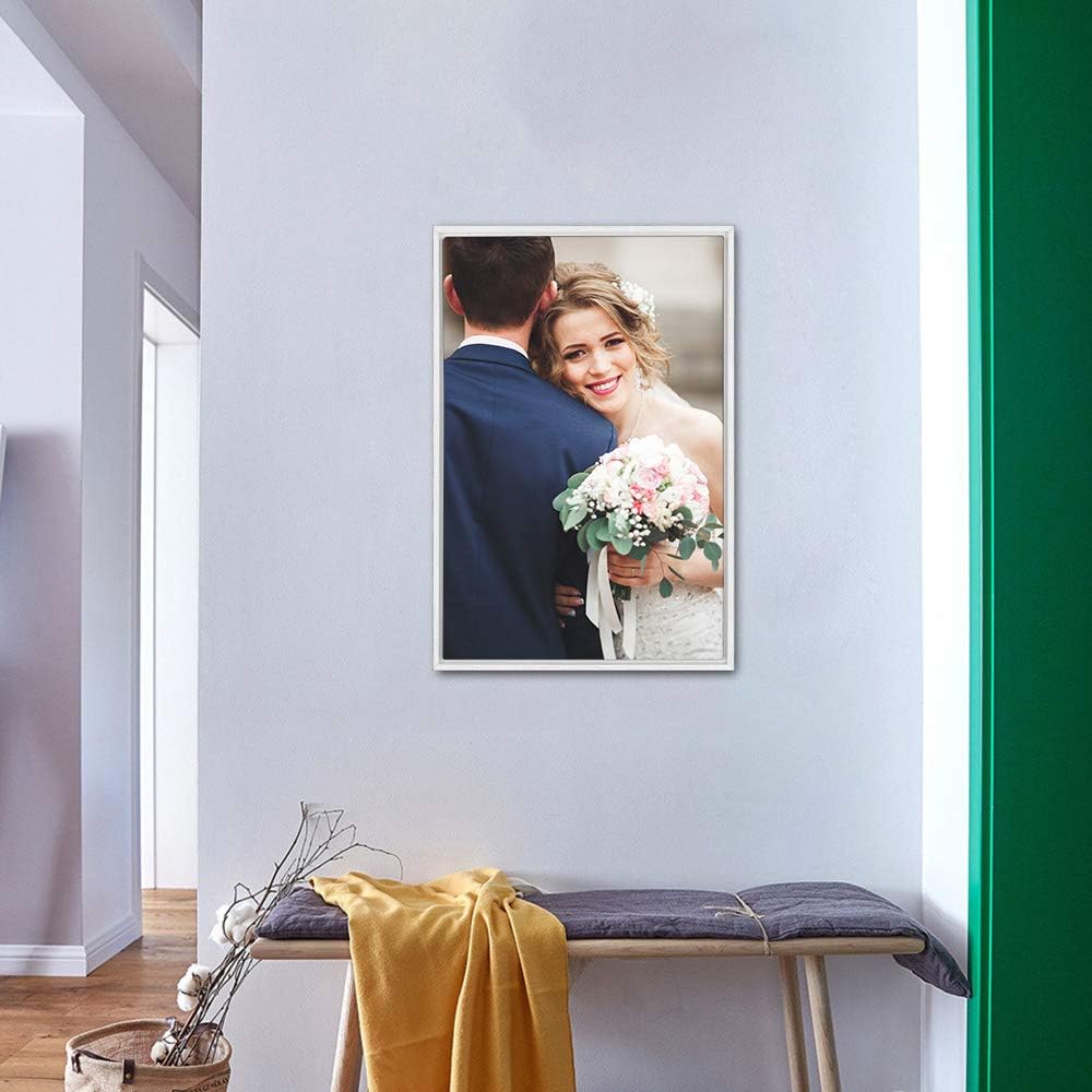 wall26 Framed Custom Canvas Wall Art for Living Room, Bedroom Canvas Prints for Home Decoration Ready to Hang - 16"x24", White Frame