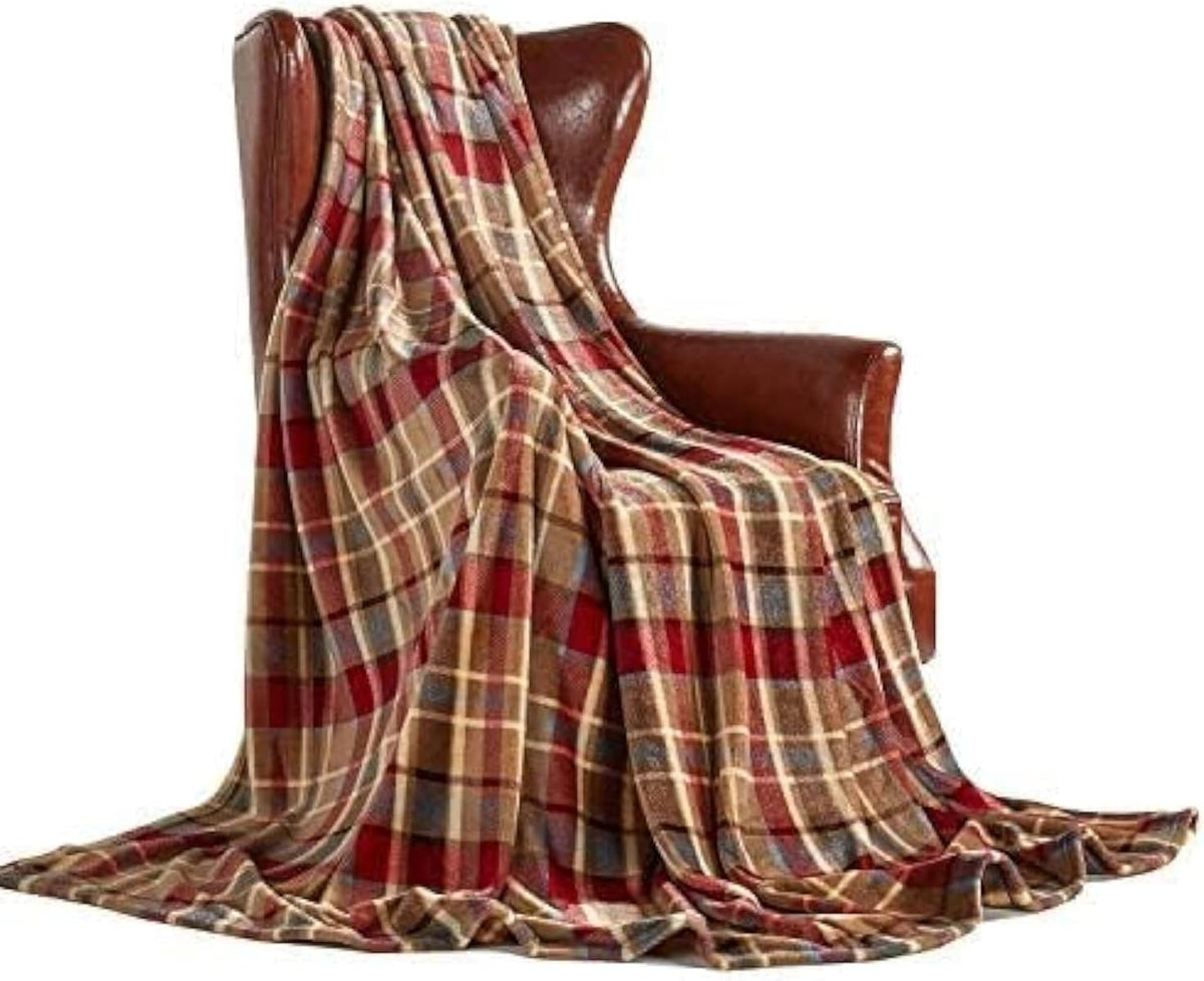 MERRYLIFE Throw Blanket Plaid| Ultra-Plush Soft Colorful | Decorative Couch Travel Love Urban Throw Blanket(40" 50", Love Urban)