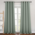 NICETOWN Sage Green Room Darkening 102 inch Curtains, Grommet Thermal Curtains by NICETOWN