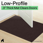 GORILLA GRIP® Ultra Absorbent Front Door Mat Outside Entrance 35x23, Traps Dirt - Image 9