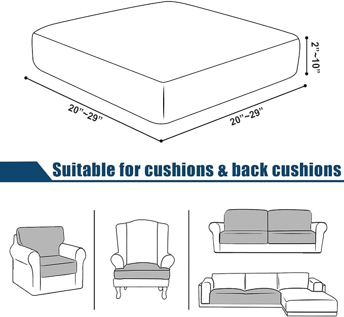 Water-Repellent Sofa Cushion Covers RV Seat Cover, High Stretch Removable - Image 4