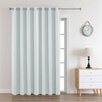 Joydeco White Curtains 108 Inches Long 1 Panel, Thermal Insulated Long by JOYDECO