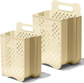 Laundry Basket Hamper,Hanging Wall Collapsible Laundry with Handle,Space-Saving Foldable Storage Dirty Washer Organizer Bin Multi-function Container Waterproof Durable,Set of 2(XL&M)