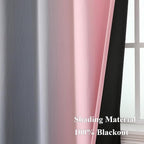 Ombre Gray and Pink Blackout Curtains - Image 5