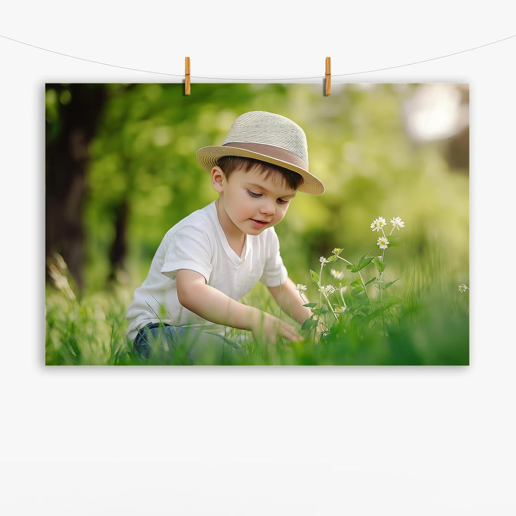Custom Wall Art from Photo Personalized Canvas Pictures Customize Poster Personalized Picture Print with Your Photos for Home Wall Art Decor Keepsakes Unframed 18x12in