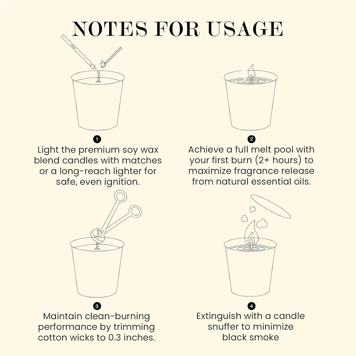 M&SENSE Natural Soy Candle| Forest Lodge | 16.6 oz, 95H Burn | Minimalist Scented Candle for Relaxation, Gifting, Home Décor | for Bedroom, Office, Party Large