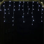 YASENN 300Led Icicle Style String Lights 29.5FT,Update Connectable 8 Lighting Modes with Timer Icicle Lights for Home Garden Outdoor Indoor Eave Decor (Cool White LED White Cable)