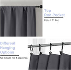 Simplebrand Grey Blackout Curtains - Image 4