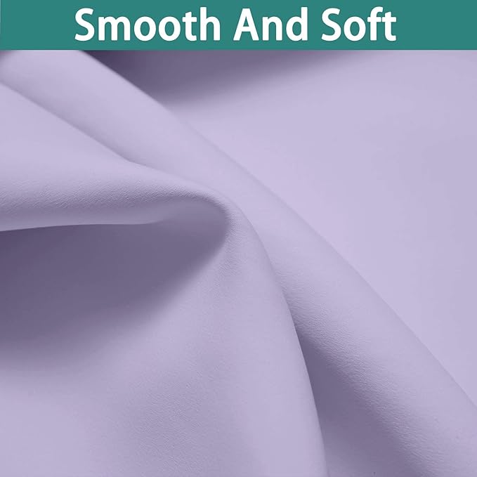 Yakamok Lilac 100% Blackout Curtains 54 Inches Long - Image 7