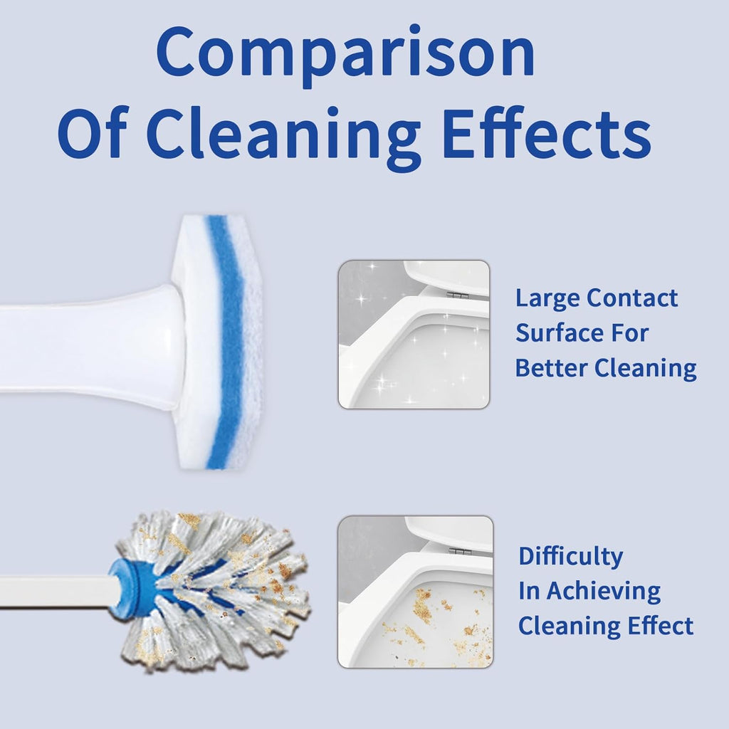Aimery 100 Counts Blue Disposable Toilet Bowl Cleaning Wand Refills Compatible With Clorox(100,Blue)