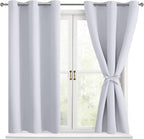 Blackout Curtains for Bedroom, 2 Panels, Window Curtains for Living Room by Hiasan