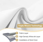 H.VERSAILTEX White Curtains for Bedroom Thermal Insulated Curtains & Drapes - Image 3