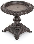 Sungmor Cast Iron Candle Holder - Rustic Style Decorative Pillar Candle Holders, Center Pieces Decoration for Table, Modern Farmhouse French Country Decor, 6.5" Candle Stand Fits Multi-Size Candles