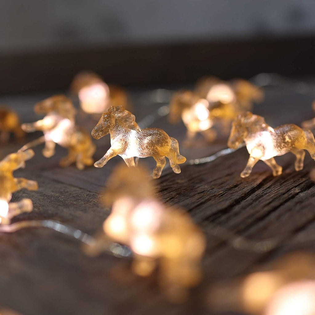 Fairy Pony String Lights Unique Decorative Light Horse Gifts for Girls Cute Lights 20LEDs 8ft Battery Operated for Birthday Horse Lover Xmas Thanksgiving Decor
