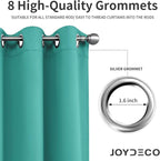 Joydeco Blackout Curtains 54 Inch Length 2 Panels Set, Thermal Insulated Long - Image 5
