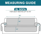 Turquoize 100% Waterproof Sofa Covers Couch Cover Sofa Cover - Image 5