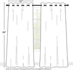 SimpleHome Navy Blue 100% Blackout Curtains Room Darkening Living Room 84 | - Image 2