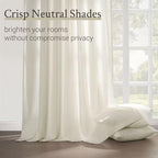 Topfinel 102 Inch Curtains 2 Panels Set, Two Packs Pinch Pleat Back Tab Linen - Image 3