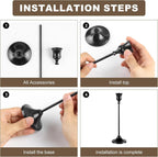 Candlestick Holders, 6PCS Metal Taper Candle Holder, Black Candle Holders for Candlesticks, Candle Holder for Halloween Decorations