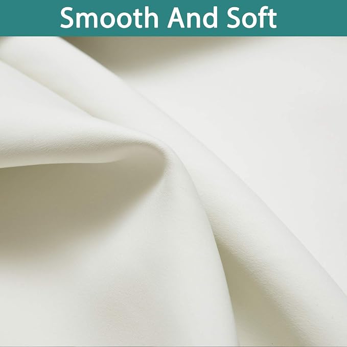 Yakamok Cream 100% Blackout Curtains 45 Inches Long - Image 7