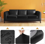 Fuloon Faux Leather Couch Cushion Slipcover, Waterproof Stretch Covers - Image 4