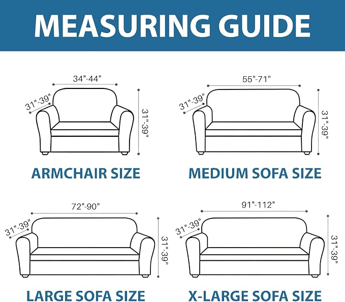 ZNSAYOTX 1 Piece Stretch Loveseat Covers - Image 6