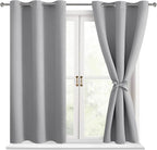 Blackout Curtains for Bedroom, 38 x 54 Inch, 2 Panels | Thermal Insulated & by Hiasan