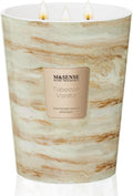 M&SENSE TobaccoVanilla Scented Candles for Home, 3-Wick Highly Scented Jar Candles, Extra Large Candle 35 Oz 150 Hours Long Lasting Burning, Relaxing Aromatherapy Candle for Stress Relief, Meditation