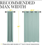 NICETOWN Aqua Blue Blackout Curtains 86" Long - Image 7