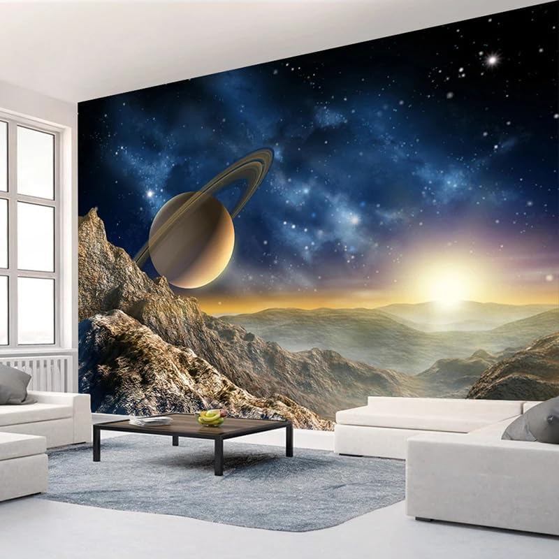 Custom 3D Galaxy Peel and Stick Wallpapers Space Universe Home Decor Wall Painting Living Room Bedroom Mural