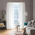 MIULEE White Window Sheer Curtains 2 Panels Width 42 x Length 72 Inches | Sheer by MIULEE
