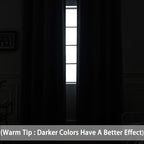 Yakamok Room Darkening Curtains 52x72 inch Length Navy Blue-Living Room | 2 - Image 3