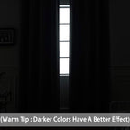 Yakamok Grey Room Darkening Curtains 84 inch Gray Sliding Door Drapes | 1 - Image 3