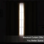 Blackout Curtains 52 x 108 inch/Natural Curtains Set of 2 Panels/Thermal - Image 3