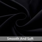 Yakamok Room Darkening Curtains 70x84 inch Length Black-Living Room | 2 panels - Image 4