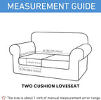 hyha Waterproof Couch Cushion Covers, Stretch Sofa Couch Seat Slipcover for Dog Washable, Non-Slip Waterproof Outdoor Cushion Covers for Patio Furniture Replacement (2 Pieces, Camel)