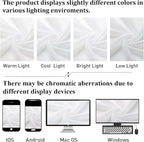White Sheer Curtains 78 Inches Long 2 Panels Set, Soft Voile Light Filtering - Image 8