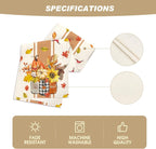 Artoid Mode Thankful Fall Pumpkin Leaves Floral Vases Table Runner, Autumn Thanksgiving Kitchen Dining Table Decoration for Home Party Decor 13x48 Inch