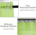 Sheer Curtains 63 Inch Length 2 Panels Set - Image 4