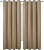 Blackout Curtains 66 x 95 inch/Natural Curtains Set of 2 Panels/Thermal - Image 2