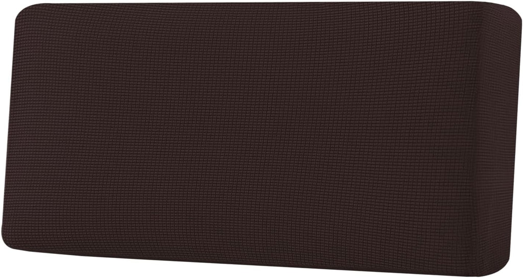 H.VERSAILTEX Super Stretch Individual Seat Cushion Covers Sofa Covers Couch Cushion Covers Slipcover Sets Thick Jacquard Textured Twill Fabric (1 Piece Sofa Cushion Cover, Chocolate)