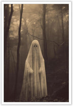 Ghost Forest Spooky Print Poster The Gothic Room Decor Creepy Picture Posters Dark Academia Aesthetic Family Prints Canvas Wall Art Home Apartment Decorations 12X16inch Unframed