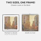 Homeforia 24x24 Picture Frame Black, High End Metal 24 x 24 Large Square Poster Frame Matted to 20 x 20 in Photo, 24by24 Thin Black Frames with Mat 20x20 inch Print, Tempered Glass, Wall Kit, Set of 1