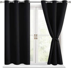 Blackout Curtains for Bedroom, 2 Drape Panels, 42 x 54 Inch | Light Blocking & by Hiasan