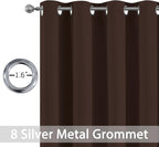 Yakamok 2 Panels Thermal Insulated Grommet Light Blocking Blackout Curtains - Image 5