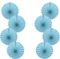 Blue Graduation Party Decor,Baby Blue Party Decorations,Christmas Baby Shower Decorations,Under The Sea Decorations,Blue Bachelorette Party 12in Hanging Paper Fans 30 Color DIY Set (Light Blue)