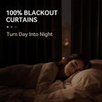 Linen Textured Total Blackout Curtains - Image 2