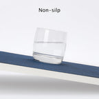 Myir JUN Placemats Set of 6, Vinyl Woven Placemats Place Mats Indoor Washable Table Mats Non-Slip Place mats for Dining Table (Dark Blue, Set of 6)
